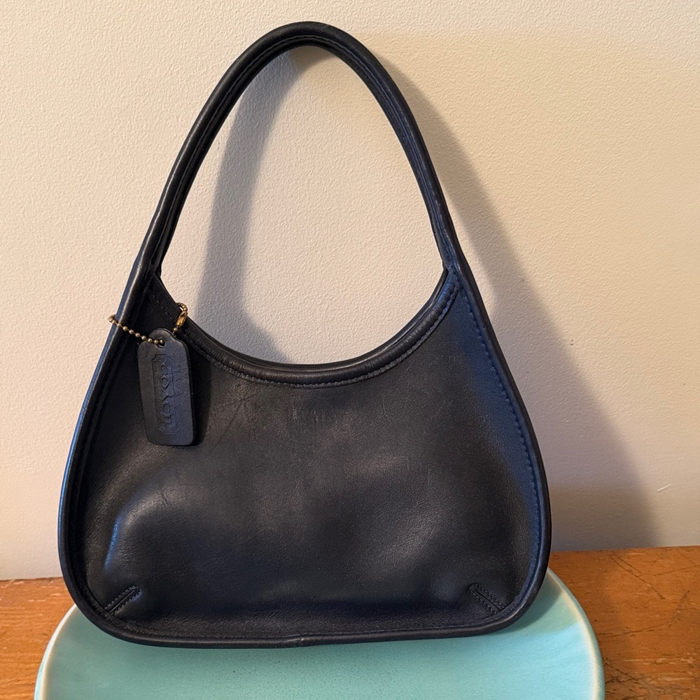 Coach Black Leather Shoulder Bag